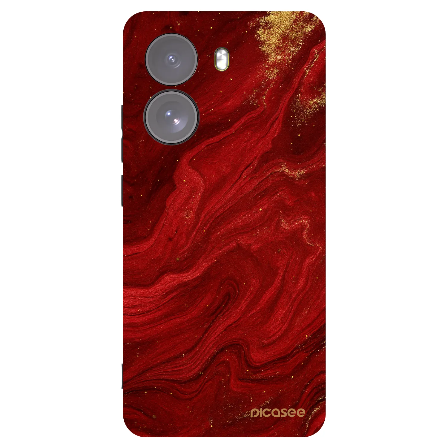 Picasee Xiaomi Poco X7 Hülle - Schwarzes Silikon - Red