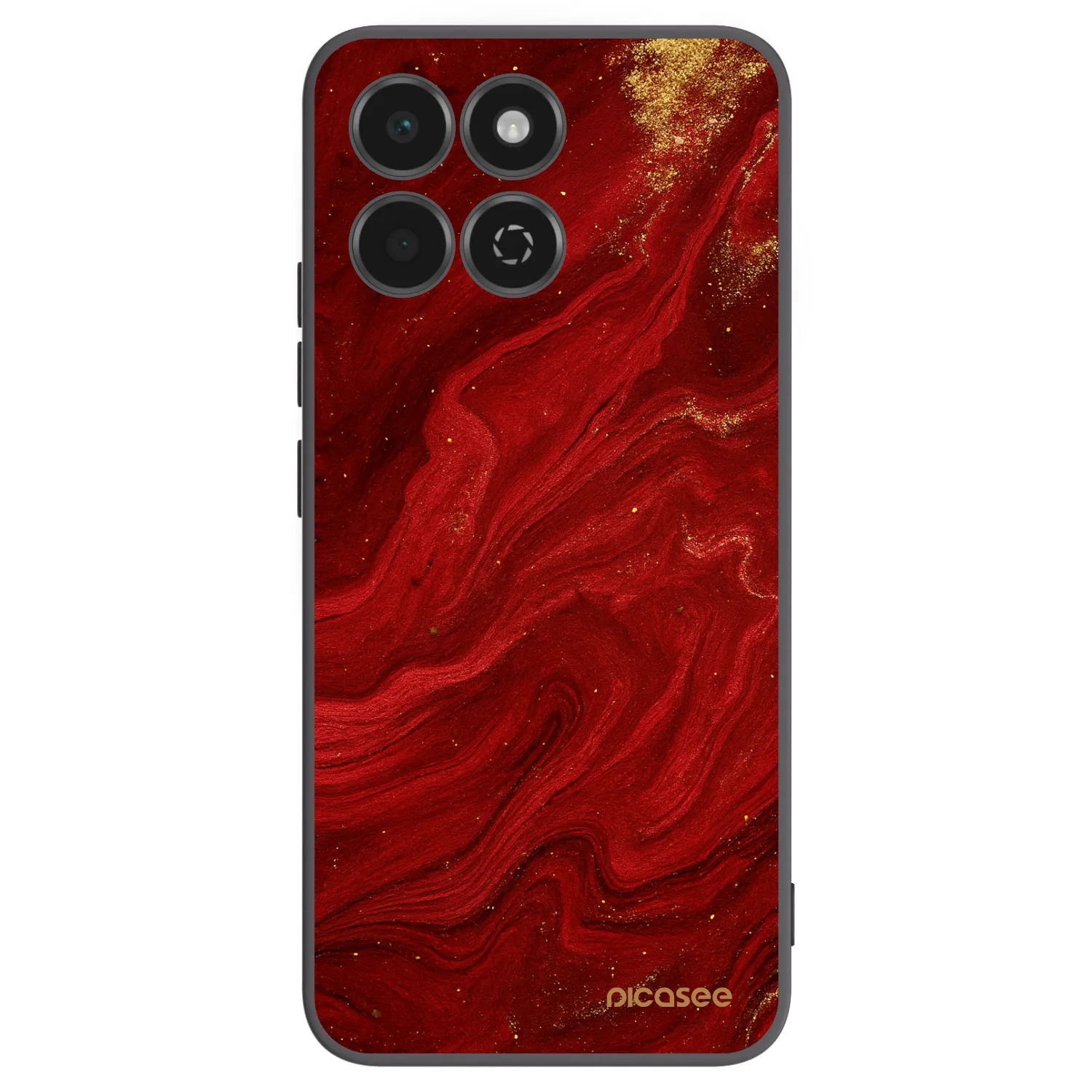 Picasee Honor 200 Smart 5G Hülle - Schwarzes Silikon - Red