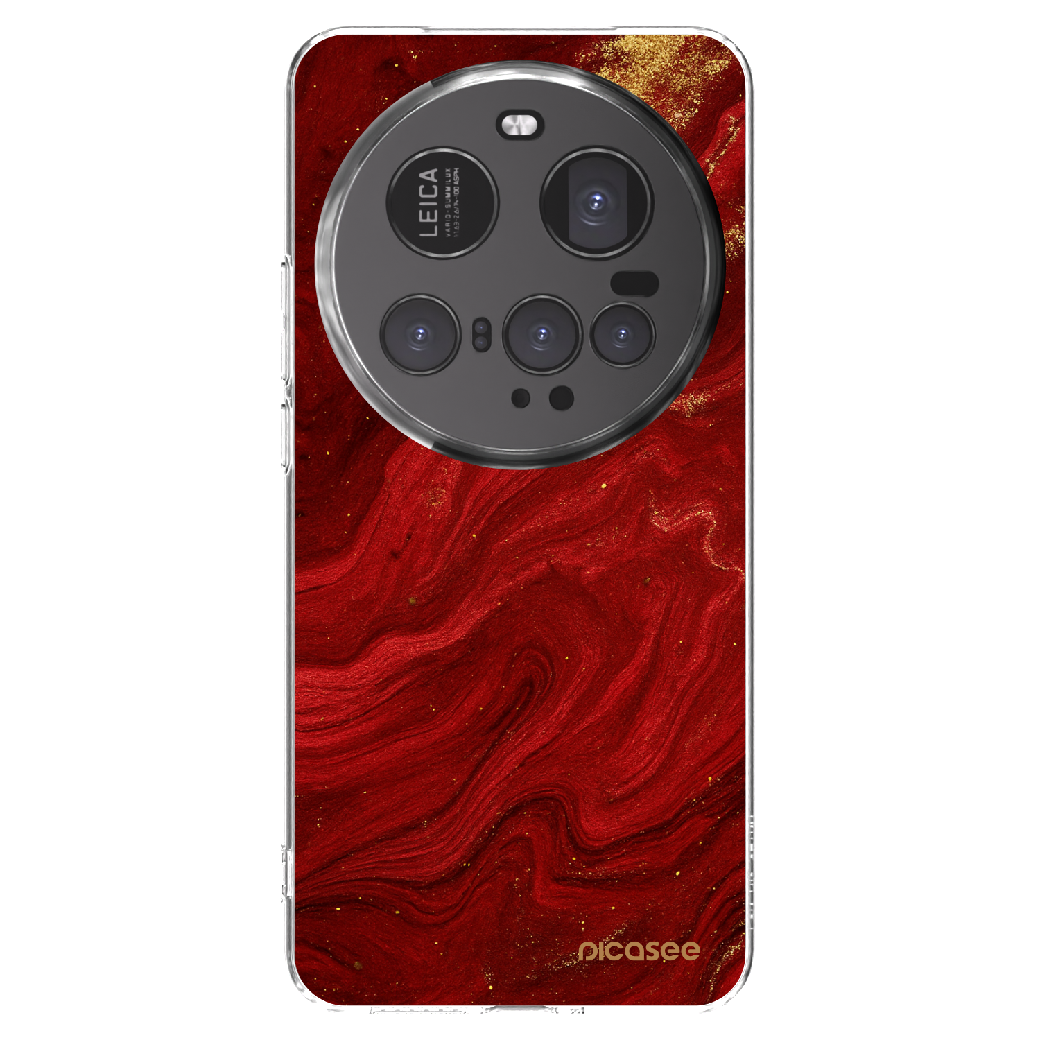 Picasee Xiaomi 15 Ultra Hülle - Transparentes Silikon - Red