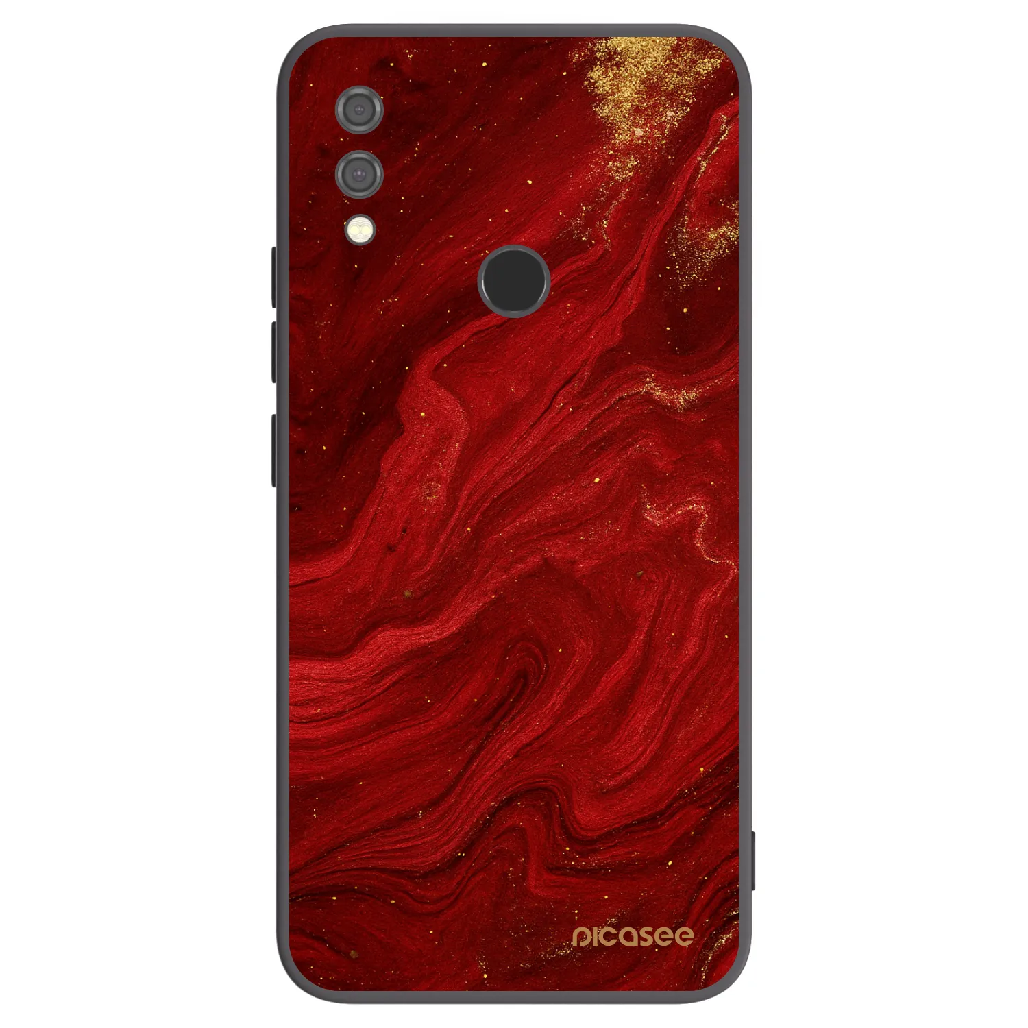 Picasee Xiaomi Redmi Note 7 Hülle - Schwarzes Silikon - Red
