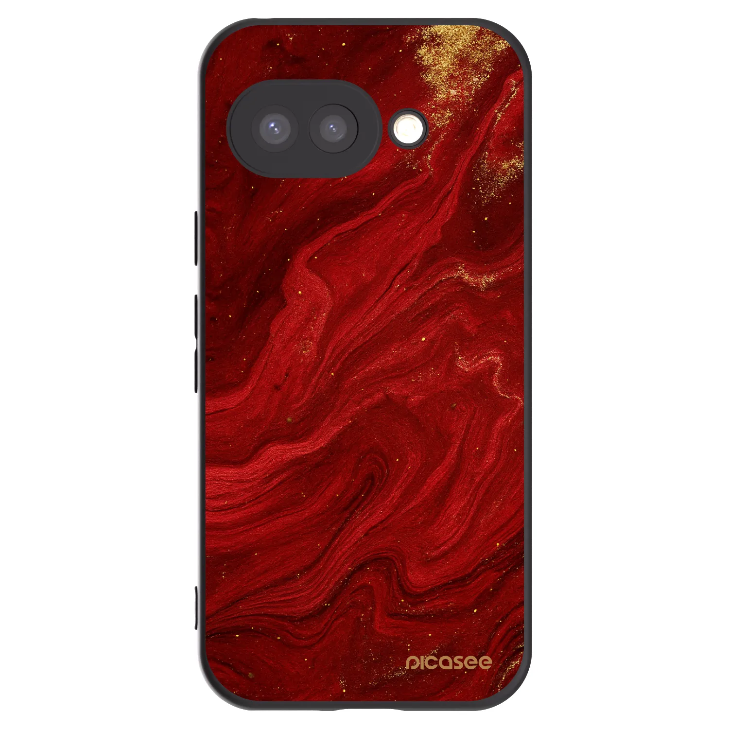 Picasee Google Pixel 9a Hülle - Schwarzes Silikon - Red