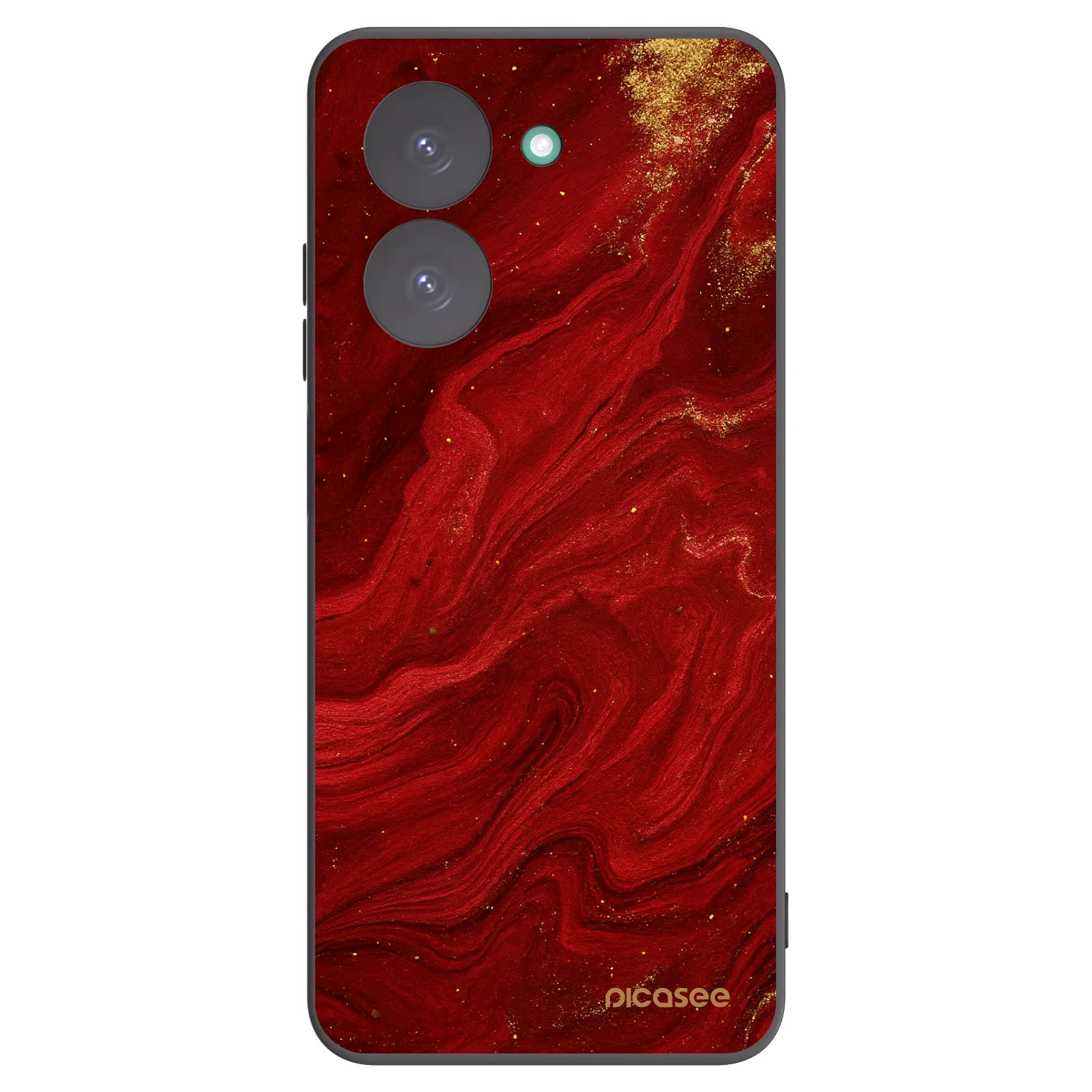 Picasee Xiaomi Redmi A5 Hülle - Schwarzes Silikon - Red