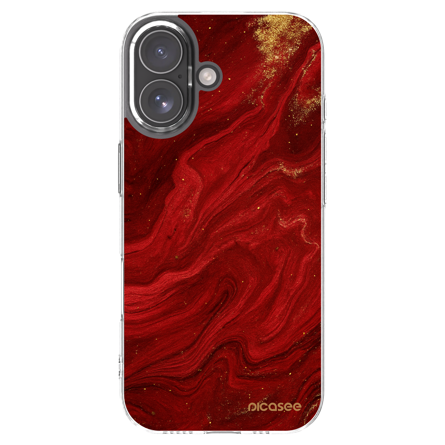 Picasee Apple iPhone 17 Hülle - Transparentes Silikon - Red