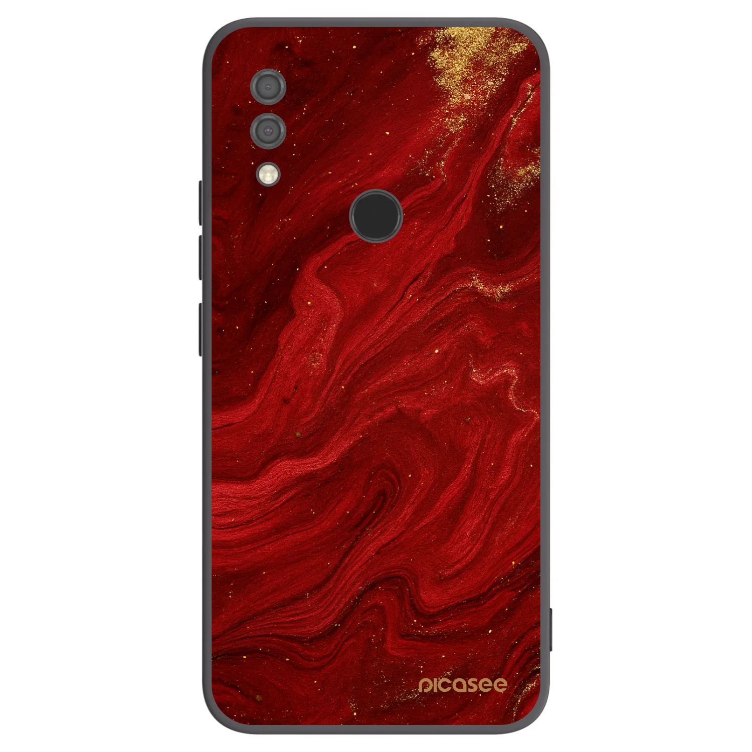Picasee Xiaomi Redmi 7 Hülle - Schwarzes Silikon - Red