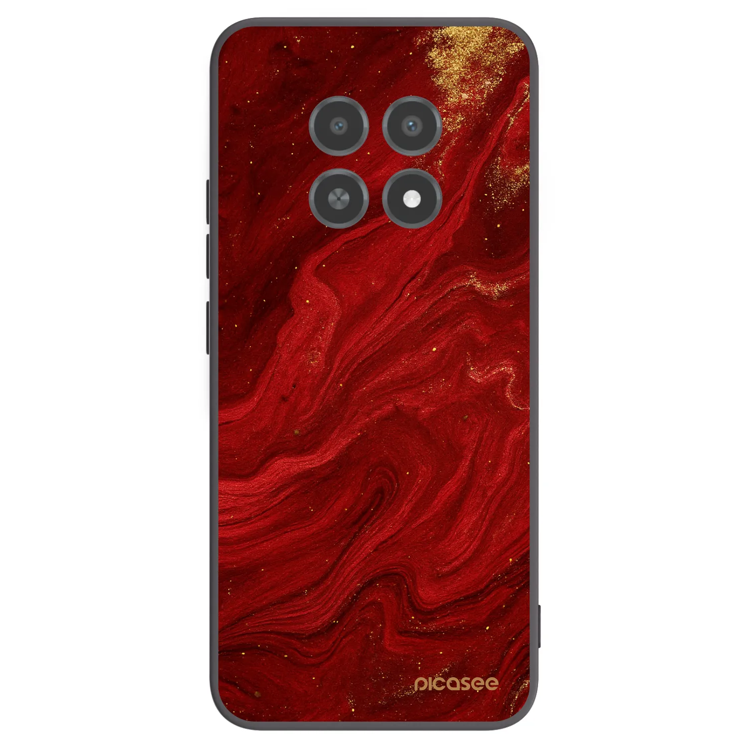 Picasee Realme 12X Hülle - Schwarzes Silikon - Red