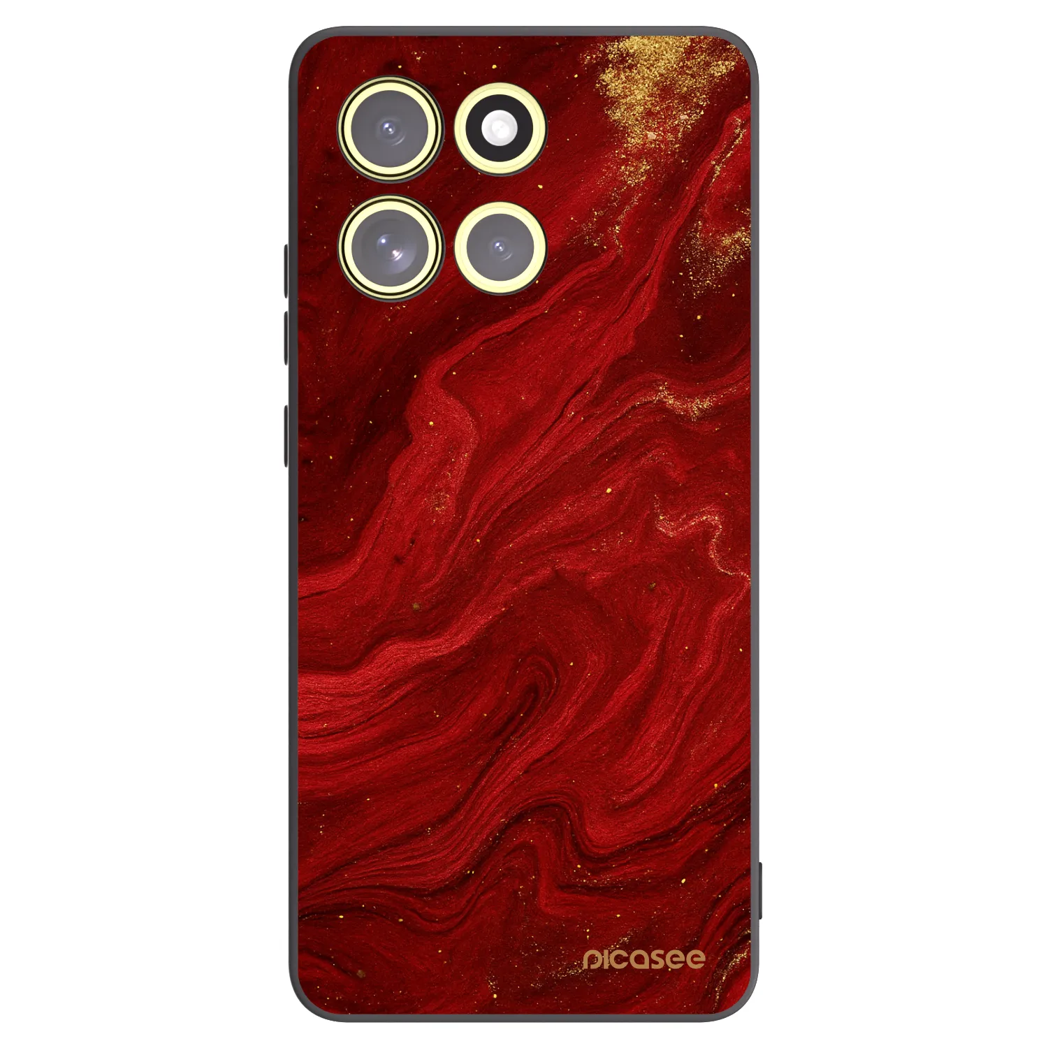 Picasee Motorola Moto G86 5G Hülle - Schwarzes Silikon - Red
