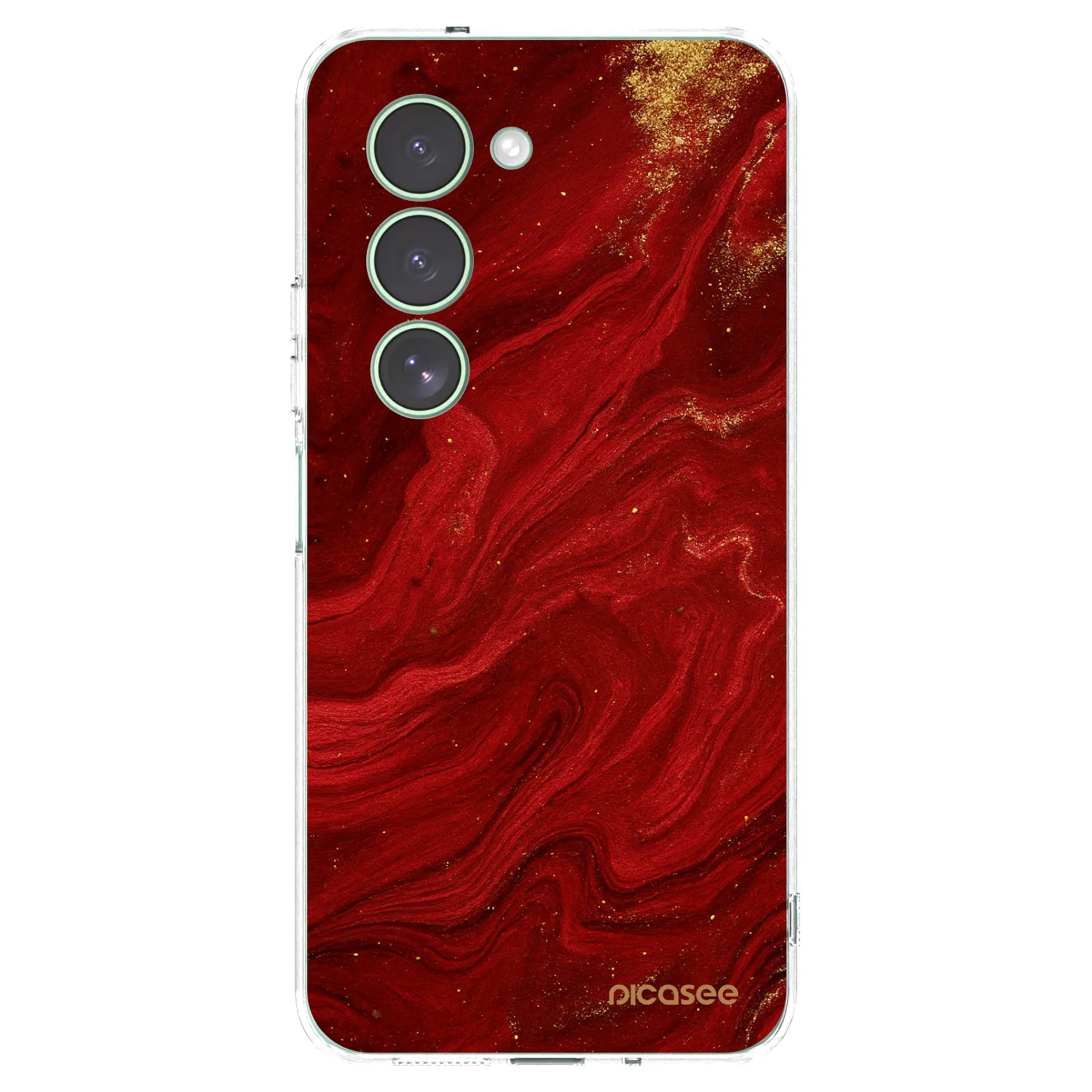 Picasee Xiaomi Redmi 15 5G Hülle - Transparentes Silikon - Red
