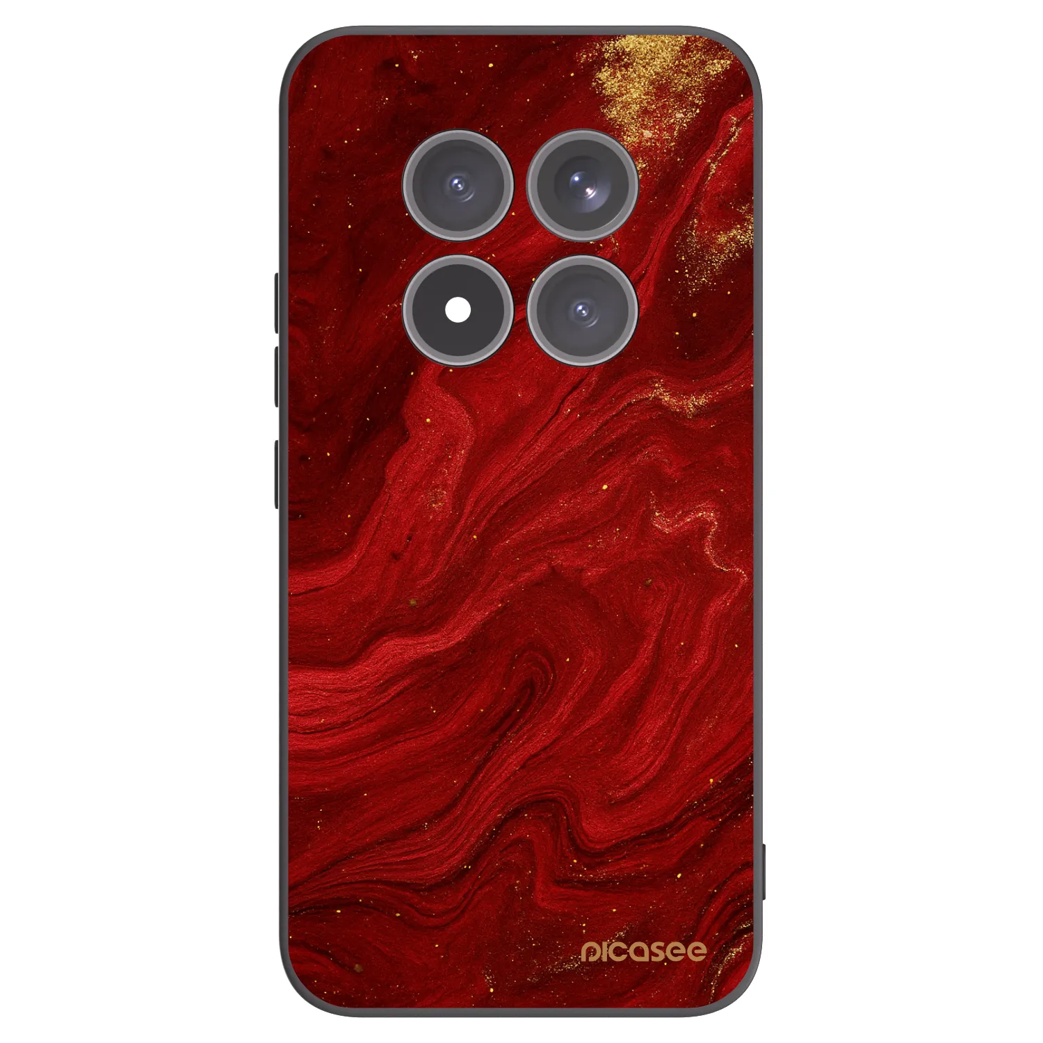 Picasee Xiaomi Redmi Note 15 Pro+ Hülle - Schwarzes Silikon - Red