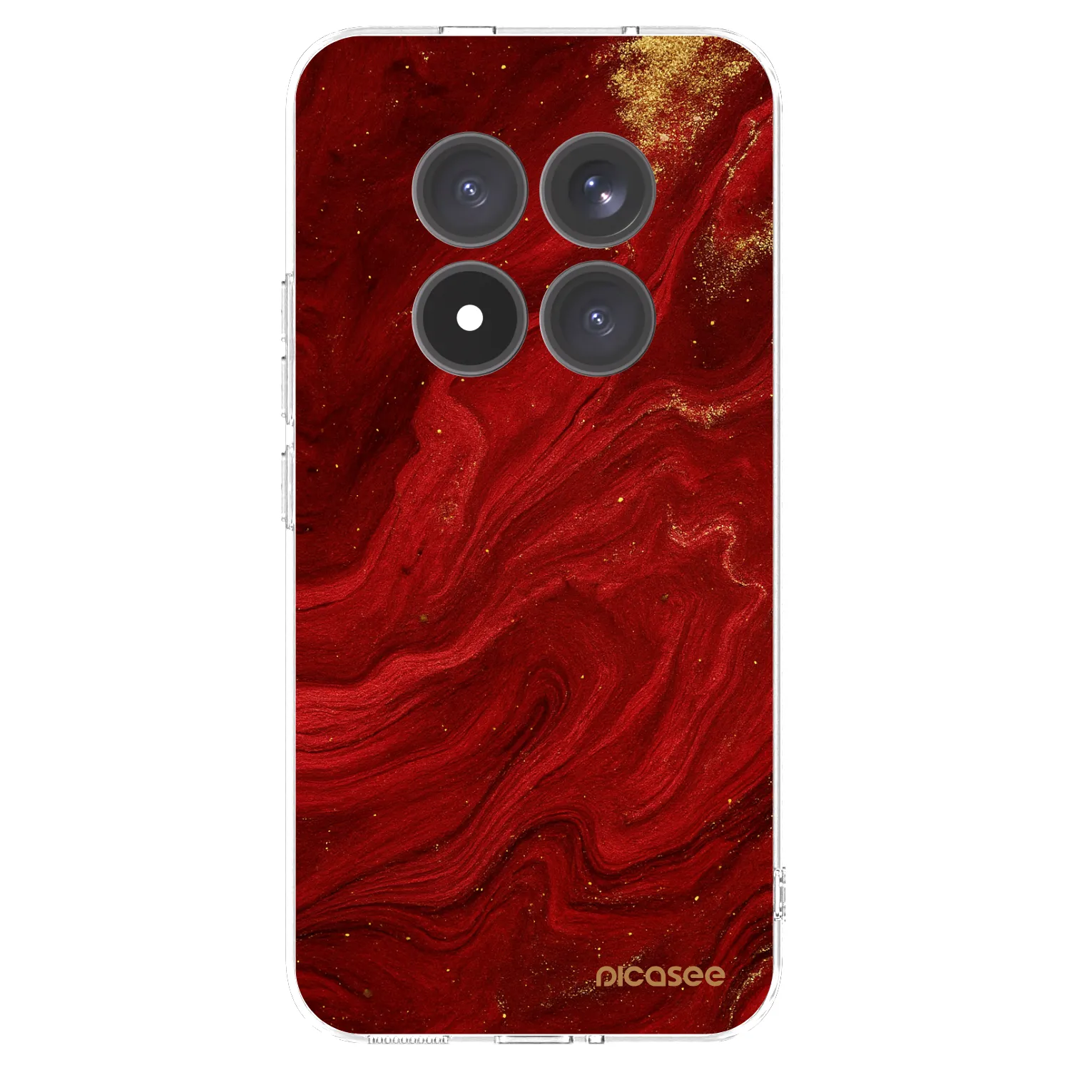Picasee Xiaomi Redmi Note 15 Pro+ Hülle - Transparentes Silikon - Red