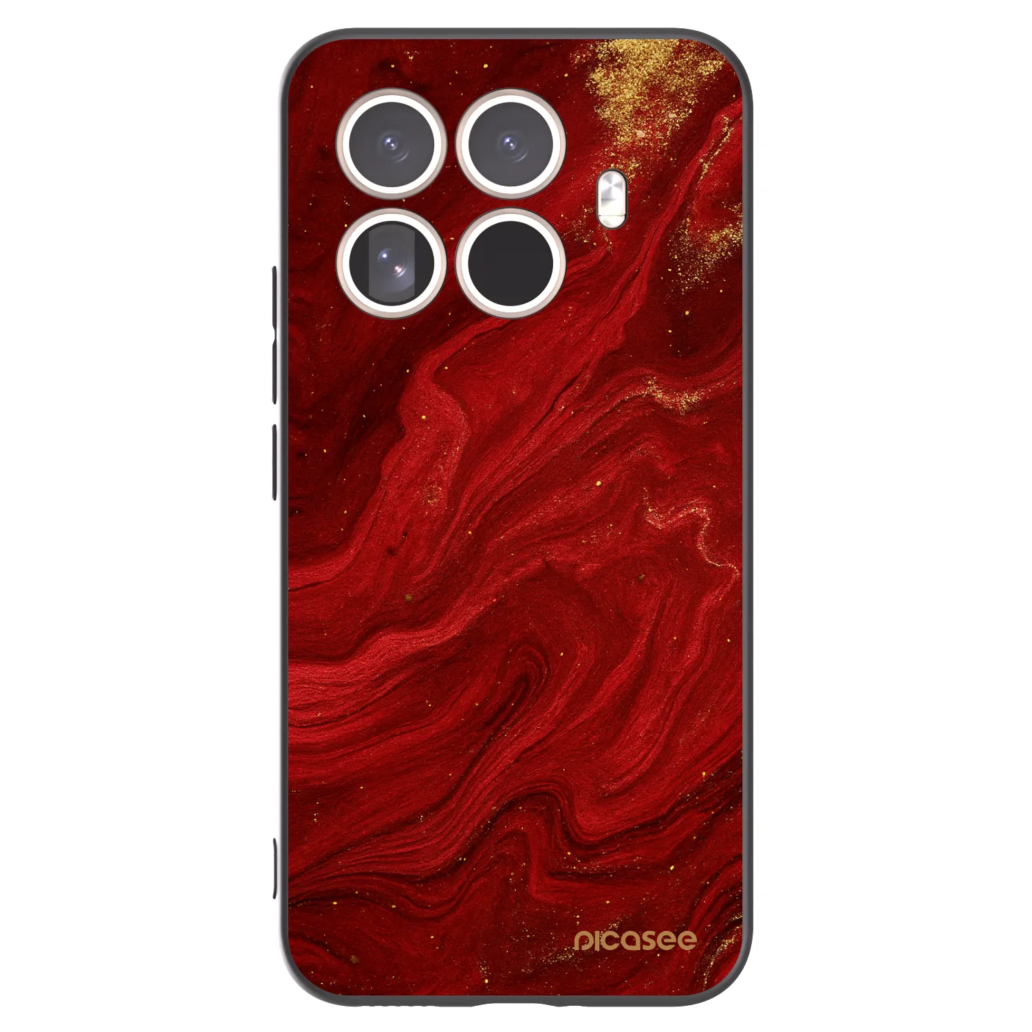 Picasee Xiaomi 15T Pro Hülle - Schwarzes Silikon - Red