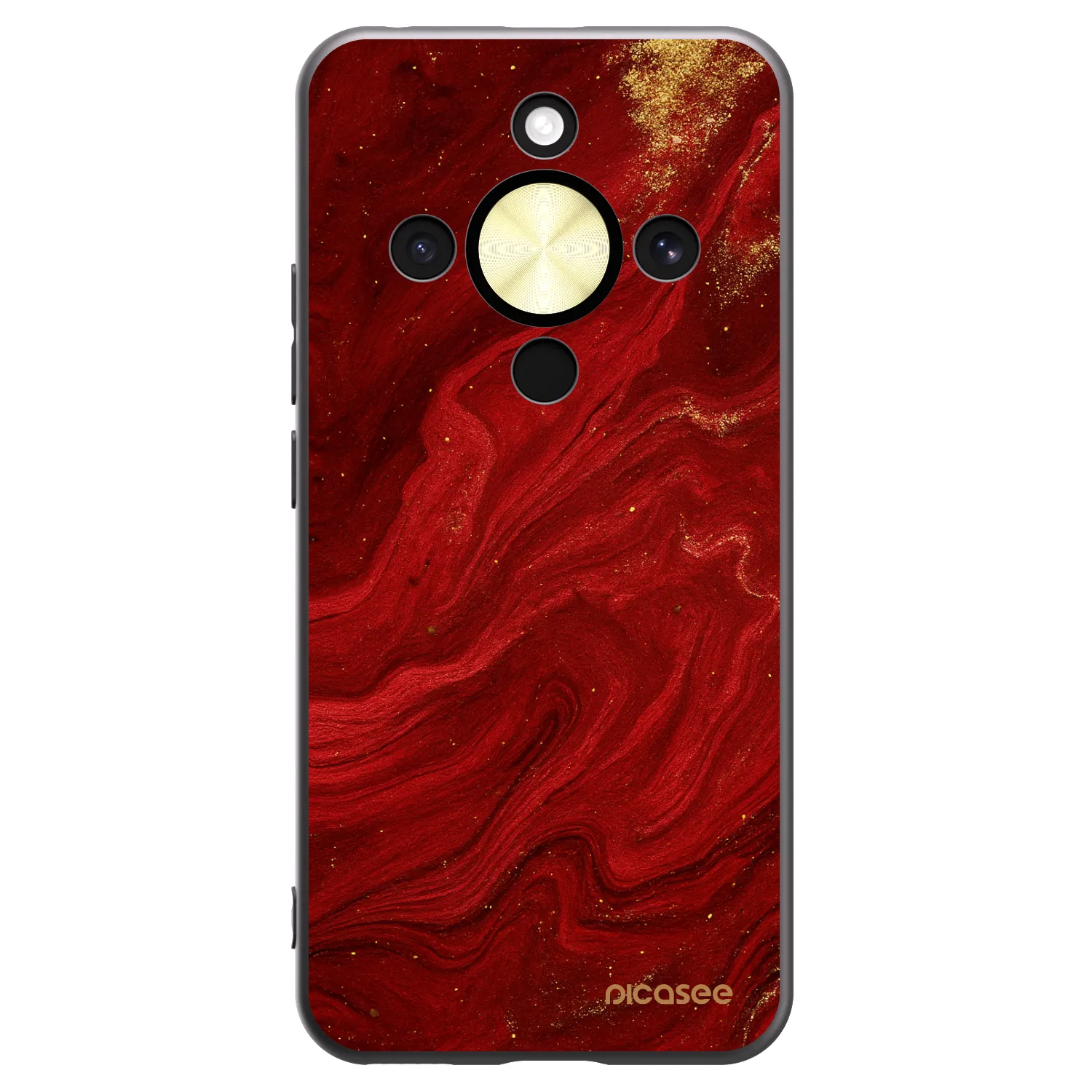 Picasee Honor Magic8 Lite 5G Hülle - Schwarzes Silikon - Red