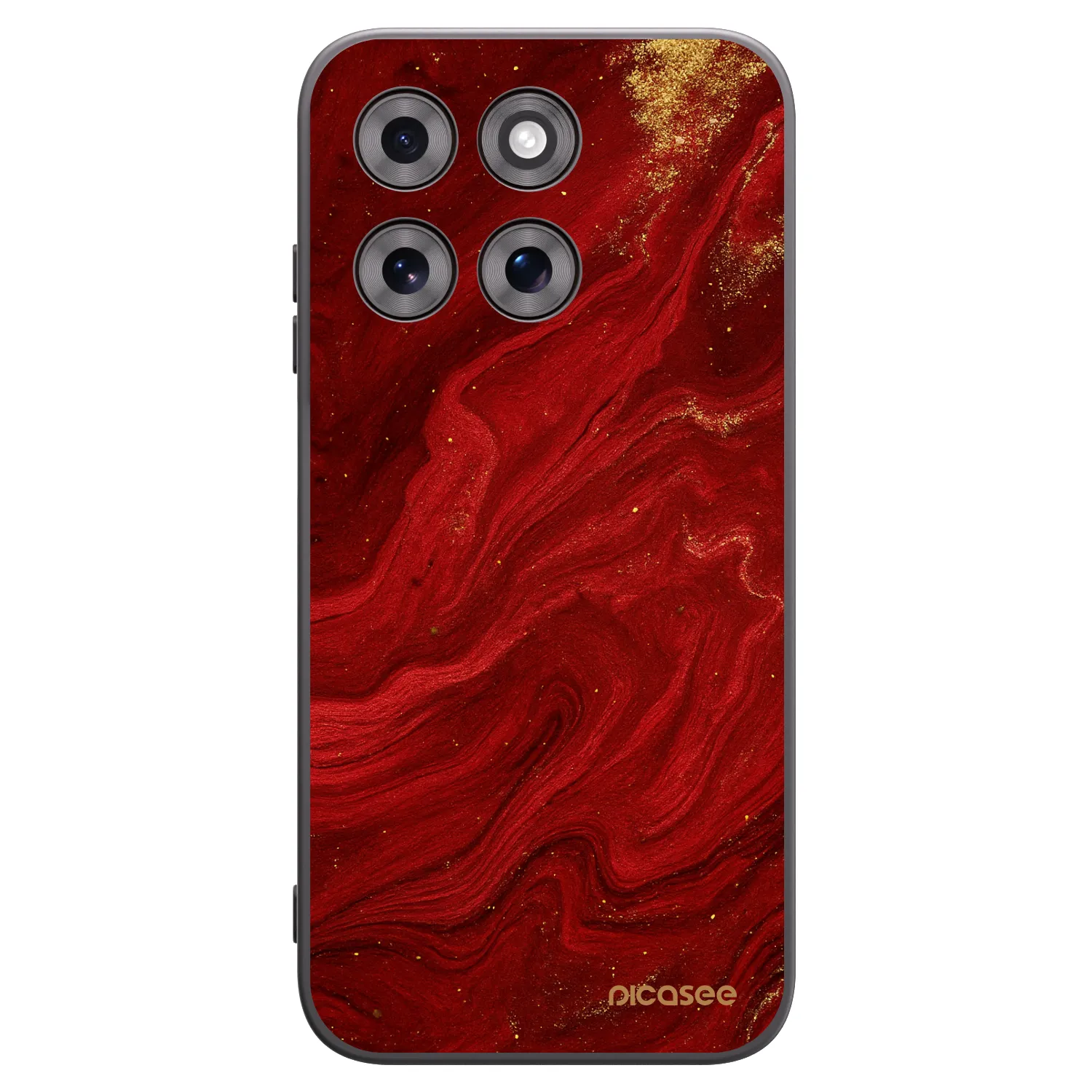 Picasee Motorola Moto G77 Hülle - Schwarzes Silikon - Red