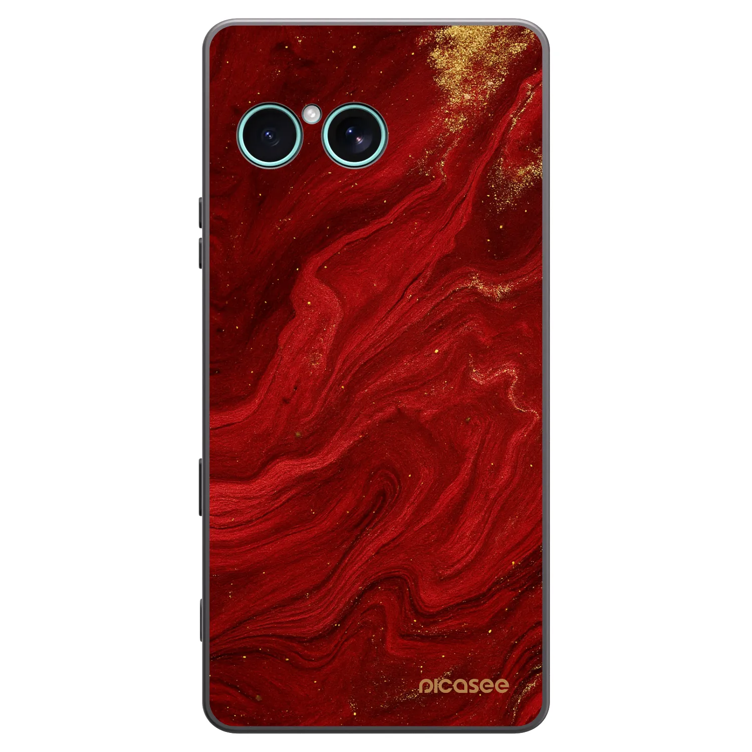 Picasee Sony Xperia 10 VII Hülle - Schwarzes Silikon - Red
