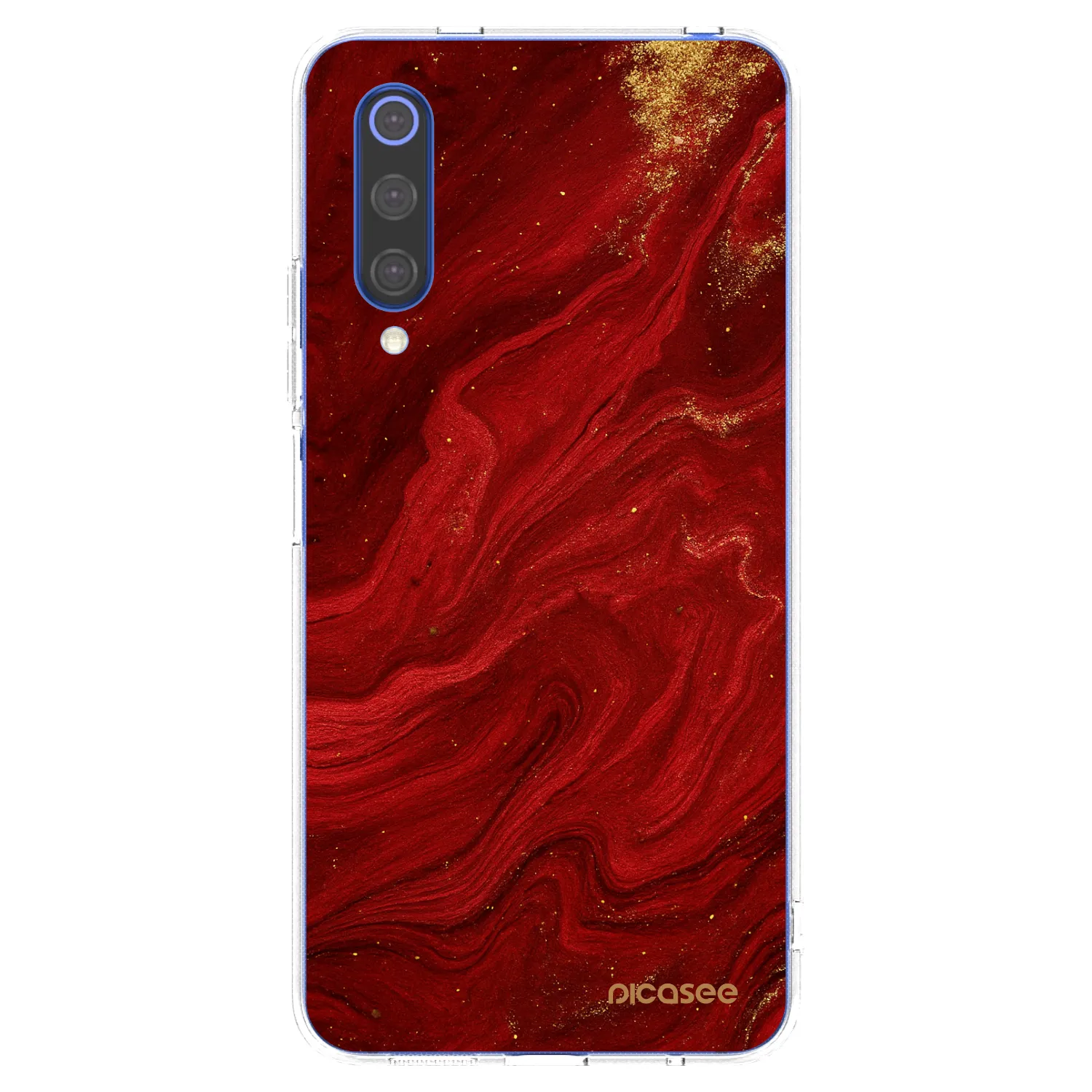 Picasee Xiaomi Mi 9 SE Hülle - Transparentes Silikon - Red