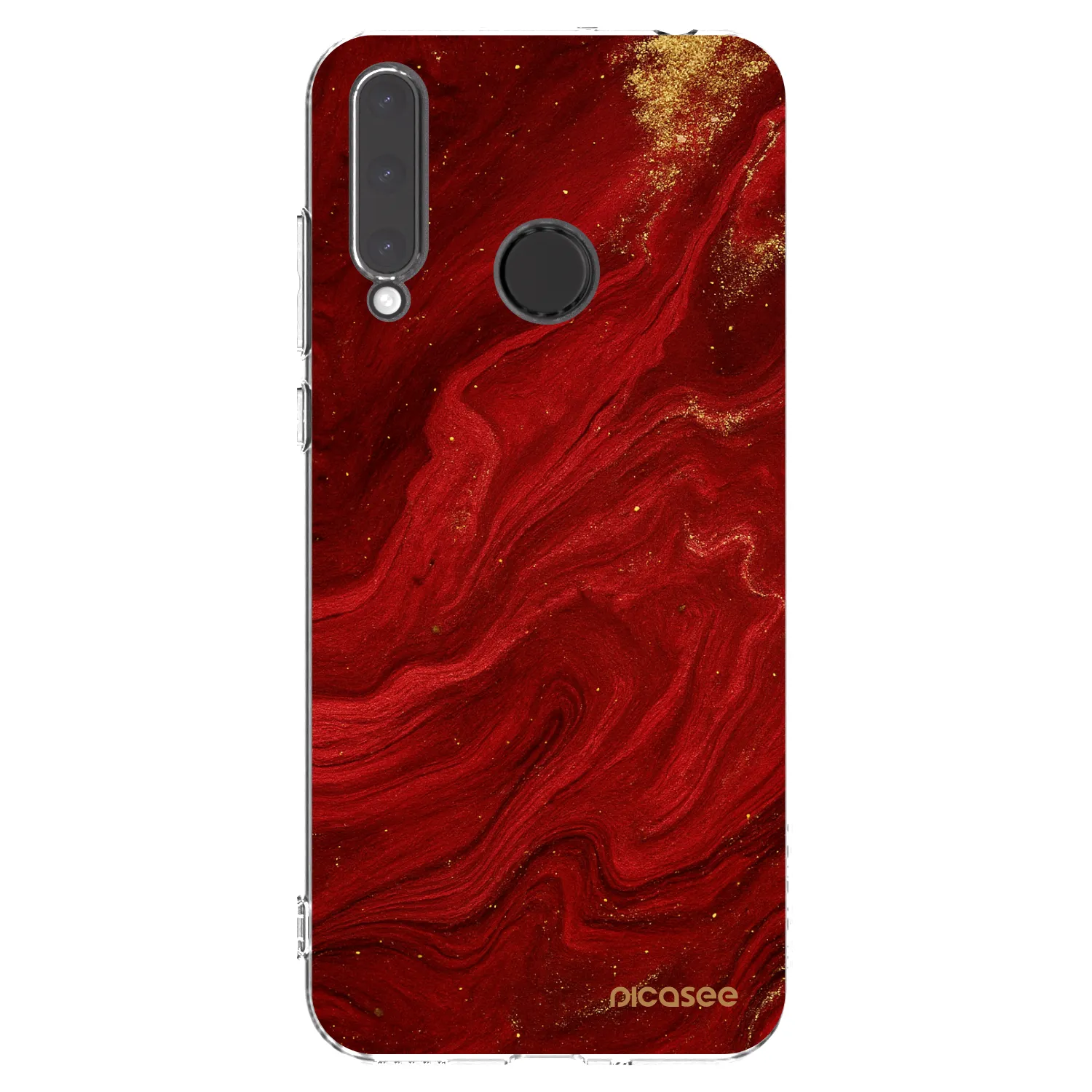 Picasee Honor 20 Lite Hülle - Transparentes Silikon - Red