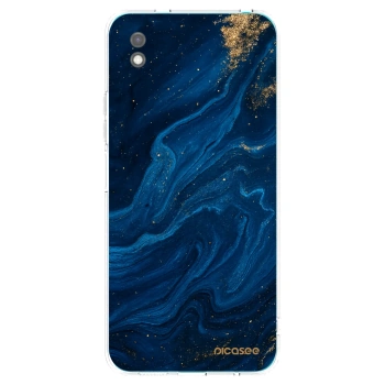 Picasee Xiaomi Redmi 9A Hülle - Schwarzes Silikon - Blue
