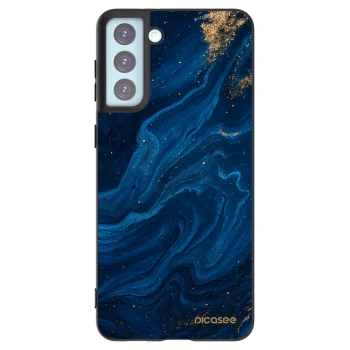 Picasee Samsung Galaxy S21+ 5G G996F Hülle - Schwarzes Silikon - Blue