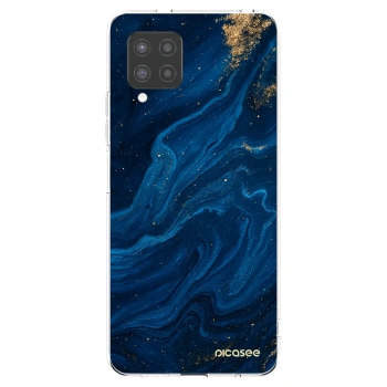 Picasee Samsung Galaxy A42 A426B Hülle - Transparentes Silikon - Blue