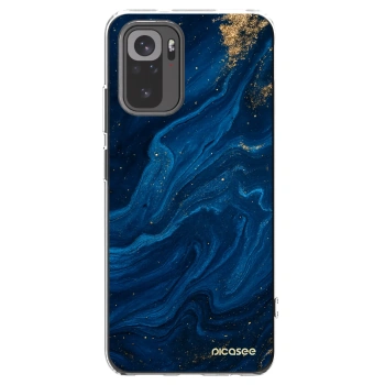 Picasee Xiaomi Redmi Note 10S Hülle - Transparentes Silikon - Blue