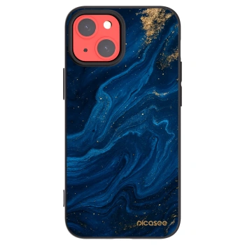 Picasee Apple iPhone 13 mini Hülle - Schwarzes Silikon - Blue