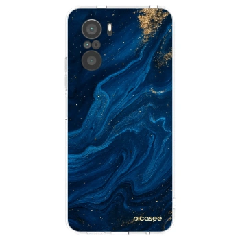 Picasee Xiaomi Poco F3 Hülle - Transparentes Silikon - Blue