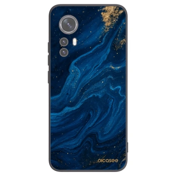 Picasee Xiaomi 12 Hülle - Schwarzes Silikon - Blue