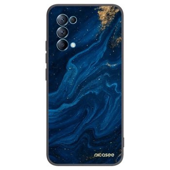 Picasee OPPO Reno 5 5G Hülle - Schwarzes Silikon - Blue