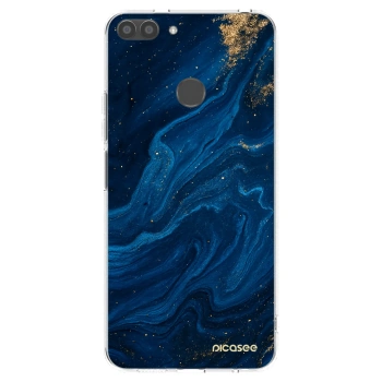 Picasee Huawei P Smart Hülle - Transparentes Silikon - Blue