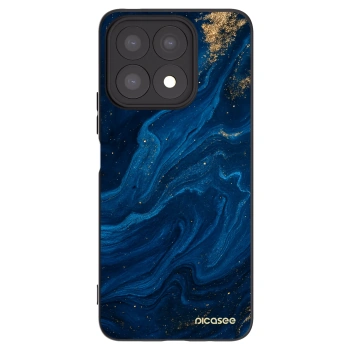 Picasee Honor X8a Hülle - Schwarzes Silikon - Blue