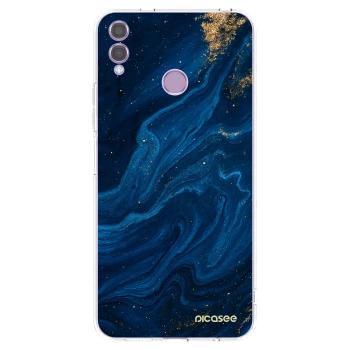 Picasee Honor 8X Hülle - Transparentes Silikon - Blue