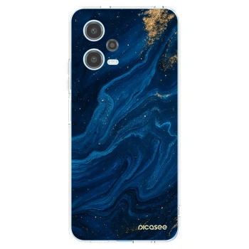 Picasee Xiaomi Redmi Note 12 5G Hülle - Transparentes Silikon - Blue