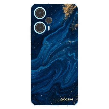 Picasee Xiaomi Poco F5 Hülle - Transparentes Silikon - Blue
