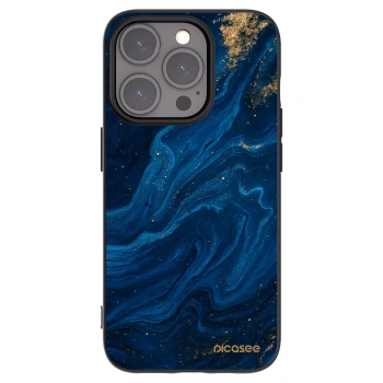 Picasee Apple iPhone 15 Pro Hülle - Schwarzes Silikon - Blue