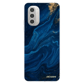 Picasee Motorola Moto G51 Hülle - Transparentes Silikon - Blue