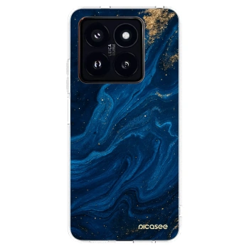Picasee Xiaomi 14 Pro Hülle - Transparentes Silikon - Blue