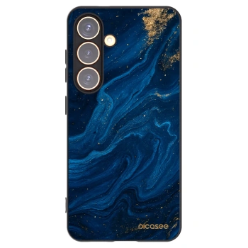 Picasee Samsung Galaxy S24 S921B 5G Hülle - Schwarzes Silikon - Blue