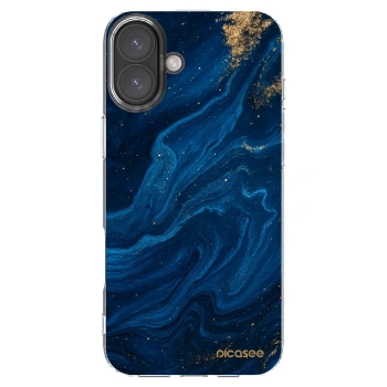 Picasee Apple iPhone 16 Plus Hülle - Transparentes Silikon - Blue