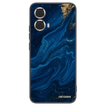 Picasee Motorola Moto G85 Hülle - Schwarzes Silikon - Blue