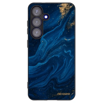 Picasee Samsung Galaxy S25 5G Hülle - Schwarzes Silikon - Blue