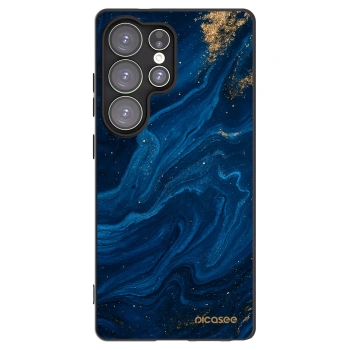 Picasee Samsung Galaxy S25 Ultra 5G Hülle - Schwarzes Silikon - Blue