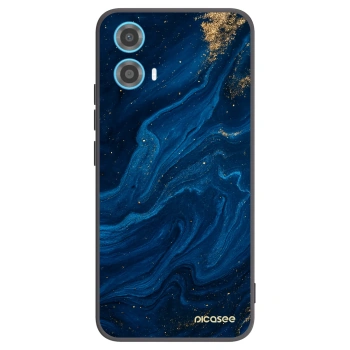 Picasee Motorola Moto G34 5G Hülle - Schwarzes Silikon - Blue