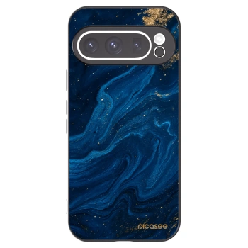 Picasee Google Pixel 9 Pro Hülle - Schwarzes Silikon - Blue