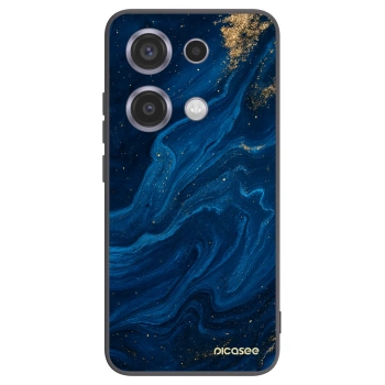 Picasee Xiaomi Redmi Note 14S Hülle - Schwarzes Silikon - Blue