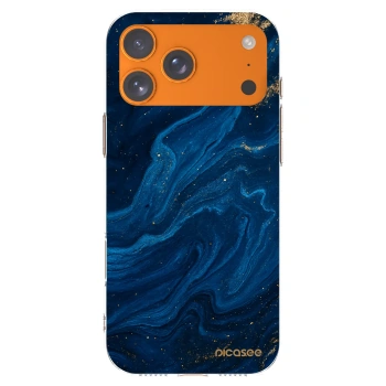 Picasee Apple iPhone 17 Pro Max Hülle - Transparentes Silikon - Blue
