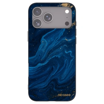 Picasee Apple iPhone 17 Pro Max Hülle - Schwarzes Silikon - Blue