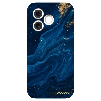 Picasee Honor 600 Lite Hülle - Schwarzes Silikon - Blue