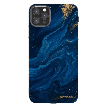 Picasee Apple iPhone 11 Pro Max Hülle - Transparentes Silikon - Blue