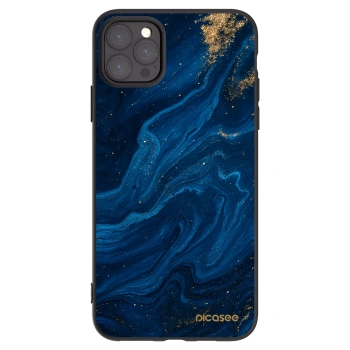 Picasee Apple iPhone 11 Pro Max Hülle - Schwarzes Silikon - Blue