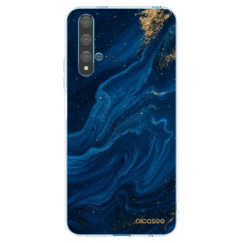 Picasee Huawei Nova 5T Hülle - Transparentes Silikon - Blue