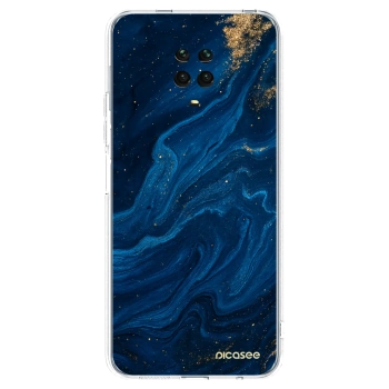 Picasee Xiaomi Redmi Note 9 Pro Hülle - Transparentes Silikon - Blue
